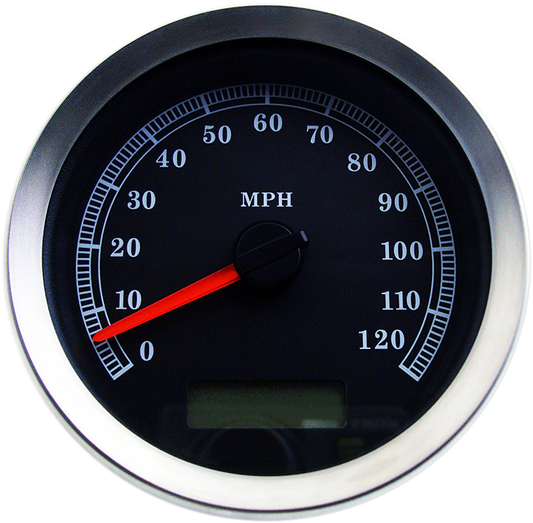 Drag Specialties Black 4" Electronic Speedo for 04-13 Harley Touring Softail XL
