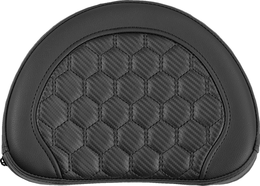Saddlemen Contour Black Carbon Honeycomb Sissy Bar Backrest Pad for Harley