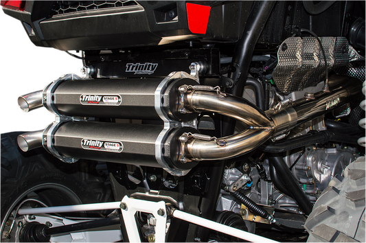 Trinity Racing 1-2 Stage 5 UTV Exhaust for 2016-21 Polaris RZR XP Turbo 1000 ESP