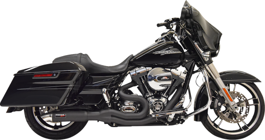 Bassani Road Rage II Black 2-1 Exhaust System for 1995-2006 Harley Touring 1F67B