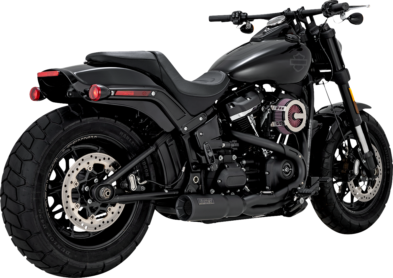 Vance & Hines 2-1 Black Hi-Output PCX Exhaust for 2018-2024 Harley Softail FXBB