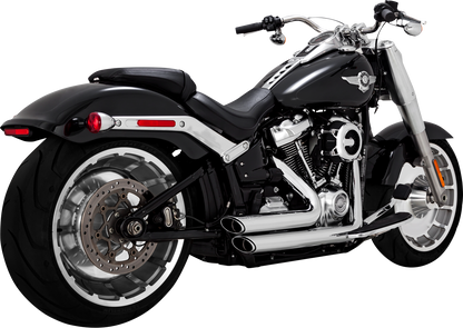 Vance & Hines Chrome Shortshots Staggered Exhaust 2018-2024 Harley Softail FLFBS