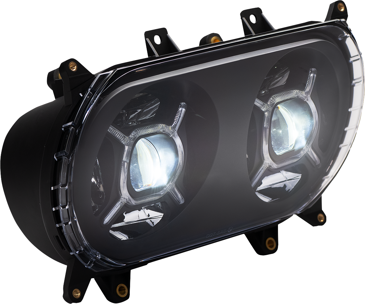 Custom Dynamics Double-X LED Headlight Assembly 2015-2024 Harley Road Glide FLTR