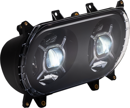 Custom Dynamics Double-X LED Headlight Assembly 2015-2024 Harley Road Glide FLTR