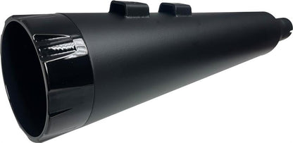 Bassani Straight Can Black Exhaust Mufflers for 2017-2023 Harley Touring Bagger