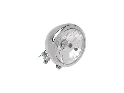 Drag Specialties Chrome Diamond Style Bottom Mount 5 3/4" Motorcycle Headlight