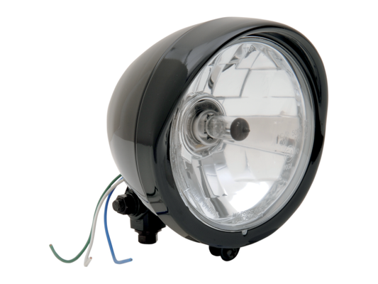 Drag Specialties 5-3/4" Diamond Style Clear Lens Motorcycle Halogen Headlight
