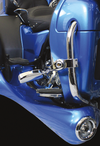 Motor Trike Running Board Fog Lights & Trim Rings for 2014-2022 Harley Tri Glide