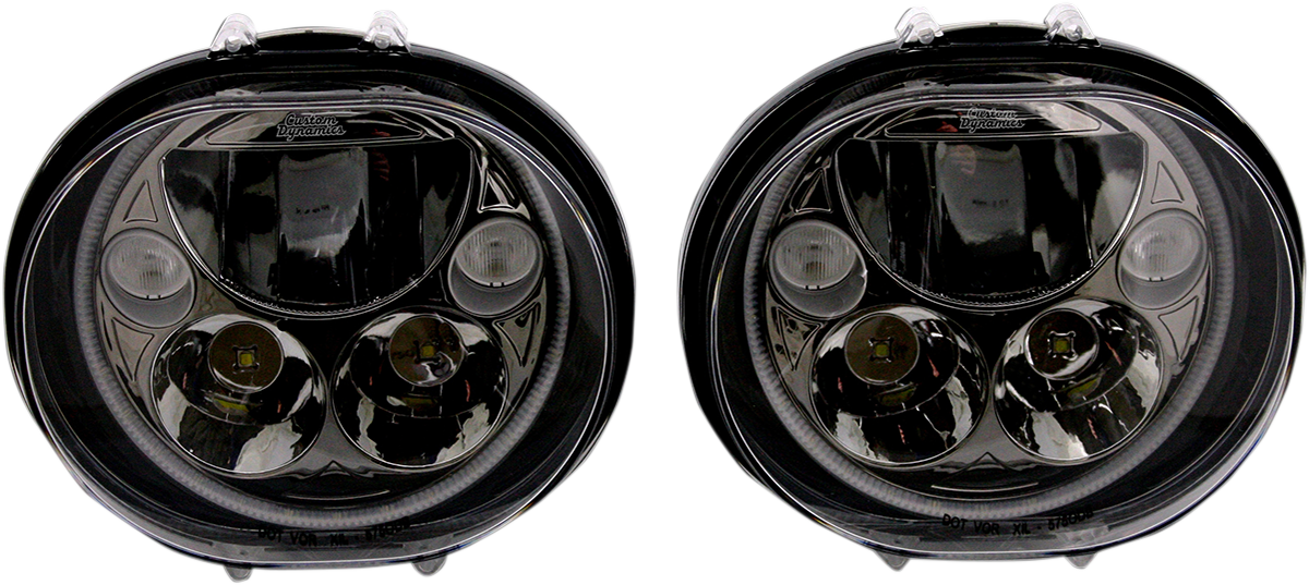 Custom Dynamics TruBeam 5-3/4" LED Headlights 2004-2013 Harley Road Glide FLTRX