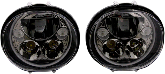 Custom Dynamics TruBeam 5-3/4" LED Headlights 2004-2013 Harley Road Glide FLTRX