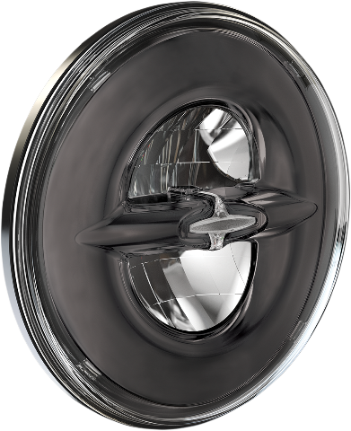 Drag Specialties Dark Chrome 7" Front LED Headlight for 1984-2024 Harley Touring