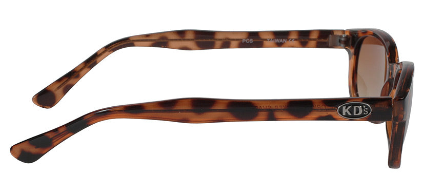 KD's Original 1 Pair Tortoise Brown Fade Old School Biker Sunglasses 200