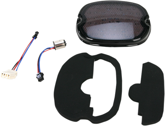 Drag Specialties Smoke Rear Taillight Assembly for 1999-2023 Harley Dyna Touring