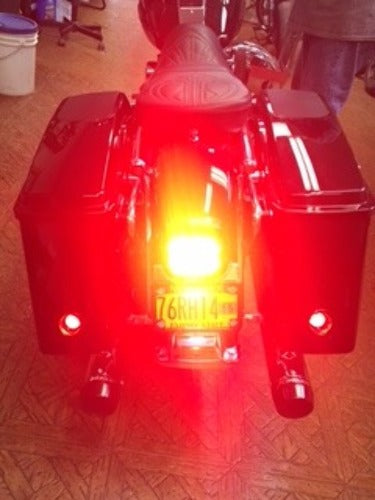 Drag Specialties Red Low Profile LED Taillight Bottom Tag Light 1999-2023 Harley