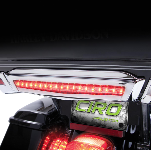 Ciro Chrome LED Rear Motorcycle Center Taillight 2014-2024 Harley Touring FLHTCU
