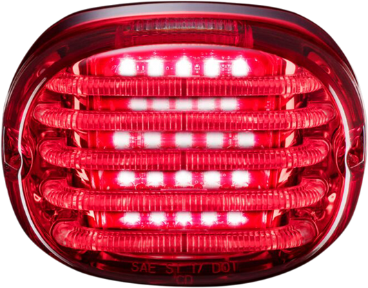 Custom Dynamics Probeam Red LED Squareback Taillight for 1988-24 Harley Davidson