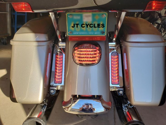 Custom Dynamics Probeam Red LED Smoked Lens Taillight 1988-2024 Harley Davidson