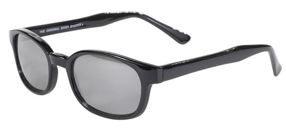 KD's Original 1 Pair Black Frame Silver Mirror Lens Biker Sunglasses 20110
