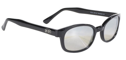 KD's Original 1 Pair Silver Mirror Lens Old School Biker Motorcycle Sunglasses