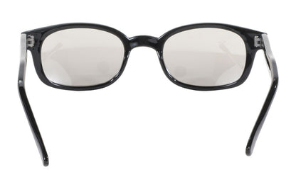 KD's Original 1 Pair Silver Mirror Lens Old School Biker Motorcycle Sunglasses