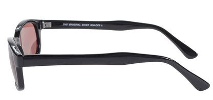 KD's Original 1 Pair Rose Lens Old School Biker Motorcycle Sunglasses 20120