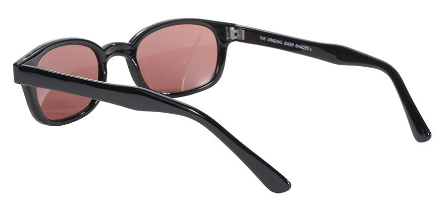 KD's Original 1 Pair Rose Lens Old School Biker Motorcycle Sunglasses 20120