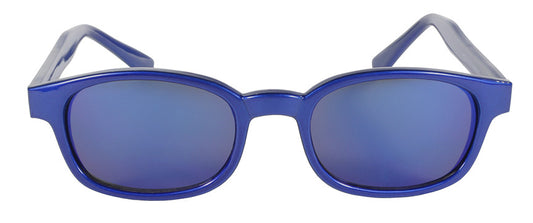 KD's Original 1 Pair Blue Ice Blue Mirror Lens Old School Biker Sunglasses 20122