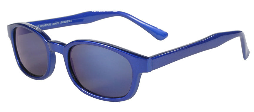 KD's Original 1 Pair Blue Ice Blue Mirror Lens Old School Biker Sunglasses 20122