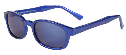 KD's Original 1 Pair Blue Ice Blue Mirror Lens Old School Biker Sunglasses 20122