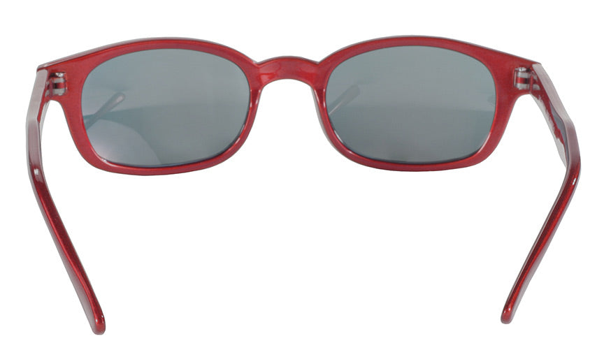 KD's Original 1 Pair Metallic Red Mirror Lens Old School Biker Sunglasses 20124