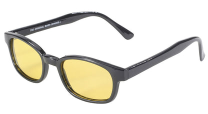 KD's Original 1 Pair Polarized Yellow Lens Old School Biker Sunglasses 20129