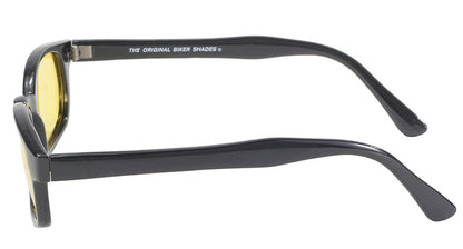 KD's Original 1 Pair Polarized Yellow Lens Old School Biker Sunglasses 20129