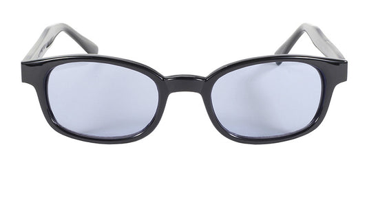 KD's Original 1 Pair Black Light Blue Lens Old School Biker Sunglasses 2012