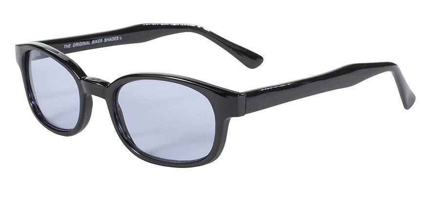 KD's Original 1 Pair Black Light Blue Lens Old School Biker Sunglasses 2012