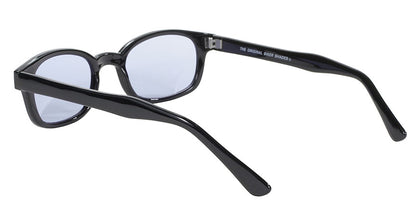 KD's Original 1 Pair Black Light Blue Lens Old School Biker Sunglasses 2012