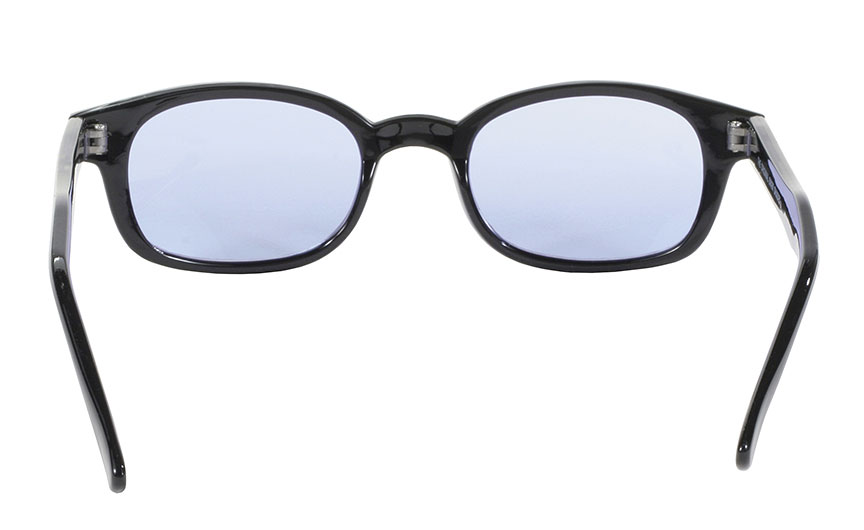 KD's Original 1 Pair Black Light Blue Lens Old School Biker Sunglasses 2012