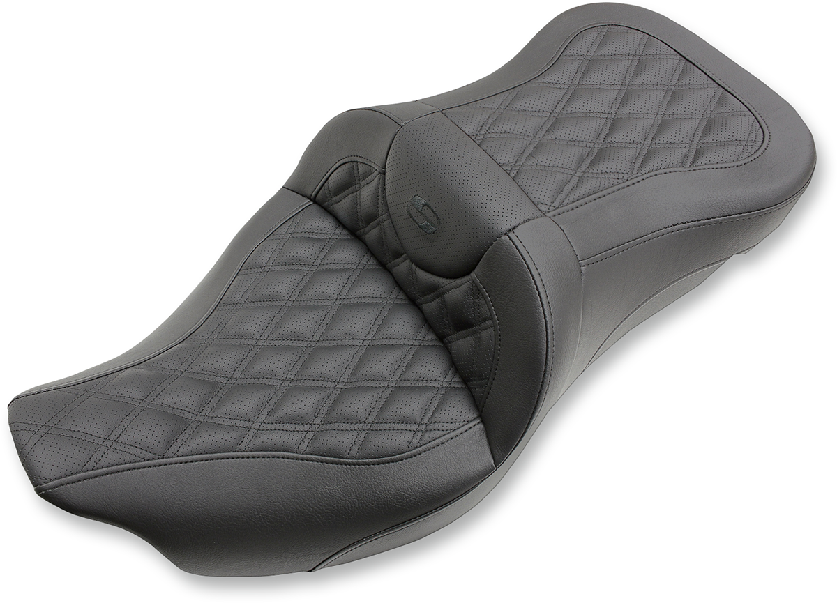 Saddlemen Road Sofa Extended Reach Seat for 2008-2024 Harley Touring FLHT FLHX