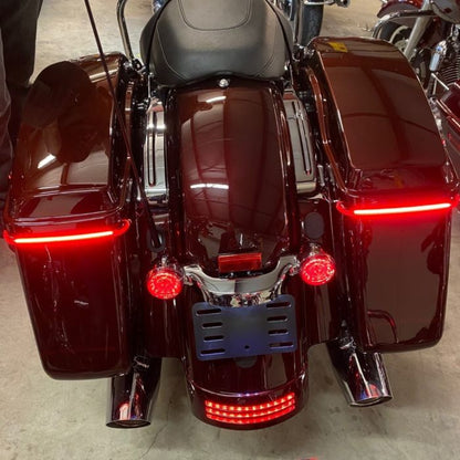 Custom Dynamics LED Saddlebag Turn Brake Light Kit 2009-13 Harley CVO Touring