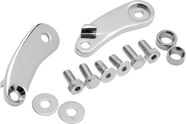Drag Specialties Chrome Front Turn Signal Relocation Kit 1988-06 Harley Softail