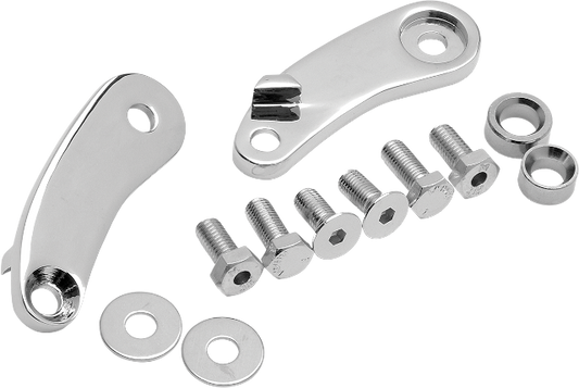 Drag Specialties Chrome Front Turn Signal Relocation Kit 1988-06 Harley Softail