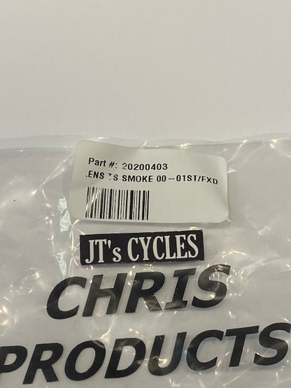 Chris Products Pair Smoked Turn Signal Lens fits 1986-2001 Harley Davidson