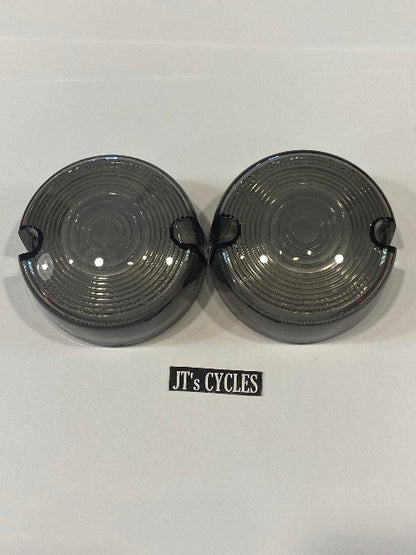 Chris Products Pair Smoked Turn Signal Lens fits 1986-2001 Harley Davidson