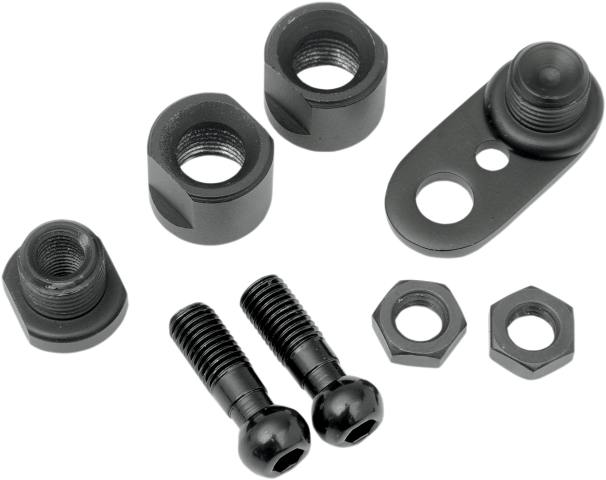 Drag Specialties Black Front Turn Signal Swivel Kit  for 2000-23 Harley Davidson