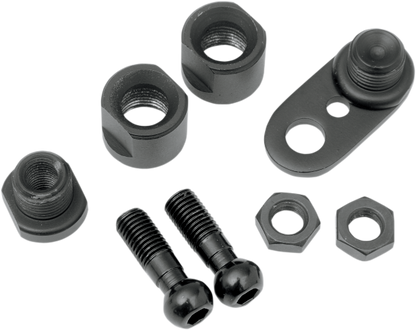 Drag Specialties Black Front Turn Signal Swivel Kit  for 2000-23 Harley Davidson