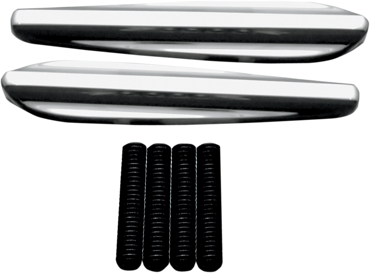 Covingtons Chrome Front Turn Signal Eliminators 98-13 Harley Touring FLTR FLTRU