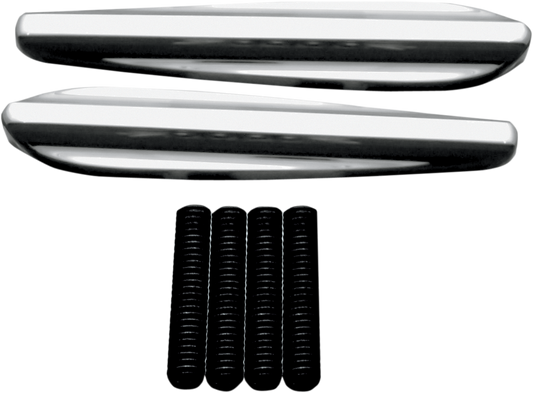 Covingtons Chrome Front Turn Signal Eliminators 98-13 Harley Touring FLTR FLTRU