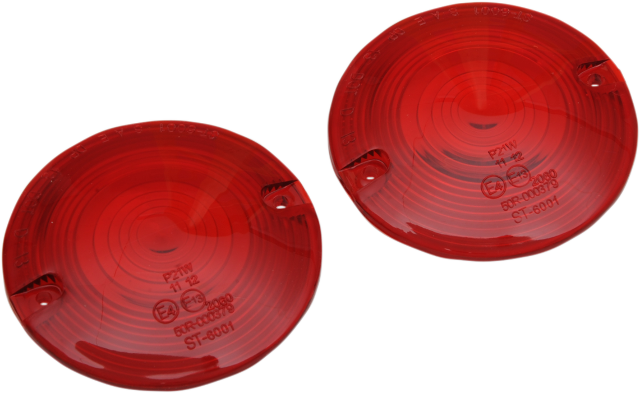 Drag Specialties RED DOT Pair Lens for 1986-2022 Harley Davidson Touring FLHX