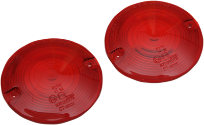 Drag Specialties RED DOT Pair Lens for 1986-2022 Harley Davidson Touring FLHX