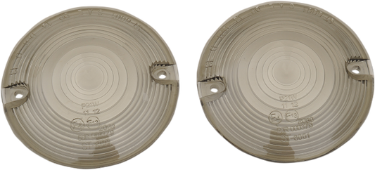 Drag Specialties Pair Front  Rear Smoke Turn Signal Lens 1986-22 Harley Touring