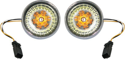 Custom Dynamics Chrome JAE Probeam LED Front Turn Signals 2016-2023 Harley CVO